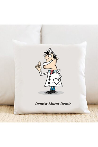 Marka Dentist Kisiye Ozel Yastik Kilifi Pi187 Trendyol