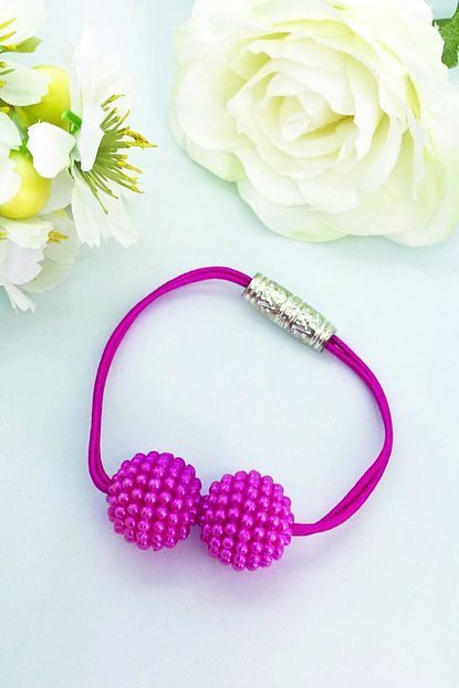 Stoli Ince Lastikli Pembe Incili Sac Tokasi Cocuk Tokasi Trendyol