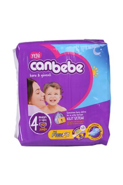Canbebe Bebek Bezi 4 Beden Maxi Aylik Ekonomik Paket 160 Adet Trendyol