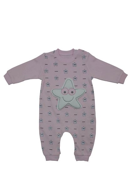 Babymix Pembe Gozlu Deniz Yildizi Bebek Tulumu K3260 Trendyol