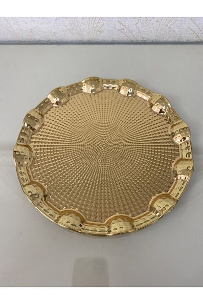 Decores Metal Tek Kisilik Gold Tepsi Trendyol