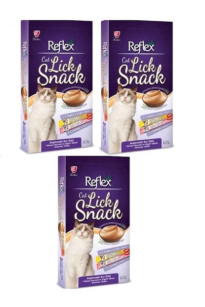 Reflex Lick Snack Atistirmalik Kedi Sivi Odulu 6x15 Gr 90 Gr 3 Lu Paket Trendyol