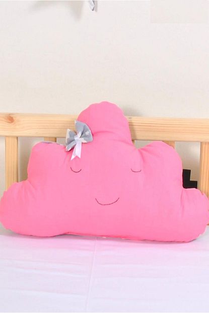 Keep Armor Bebek Cocuk Odasi Bulut Yastik Sus Dekorasyon Emoji Dekor Pembe Trendyol