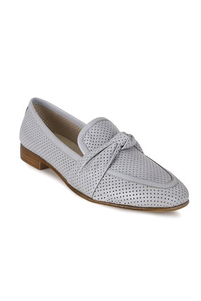 Erdogan Deniz Shoes Accessories Alegra Gri Deri Babet Trendyol