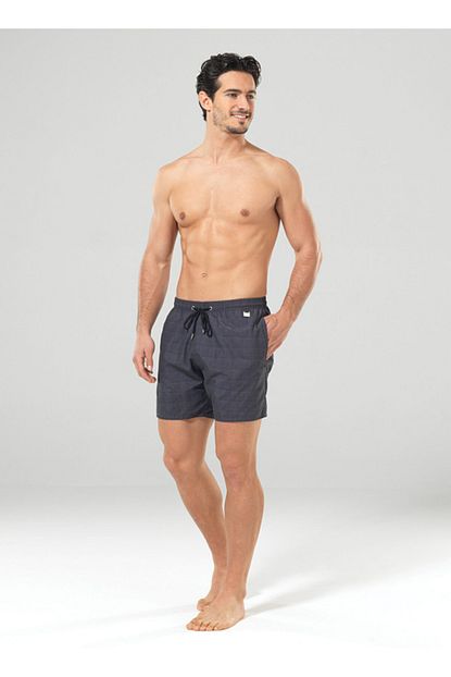 Blackspade Erkek Gri Baskili Sort Mayo 8825 Trendyol