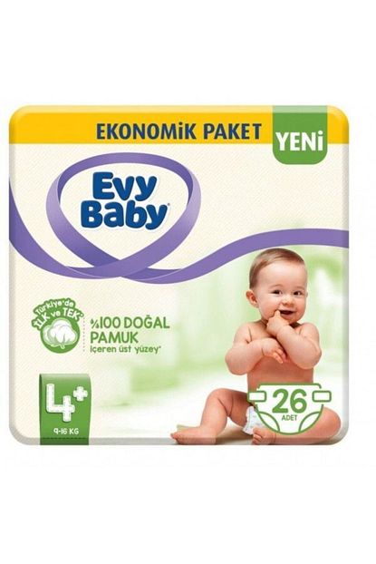 Evy Baby Bebek Bezi 4 Beden Maxiplus 26 Li Tek Paket 9 16 Kg Trendyol