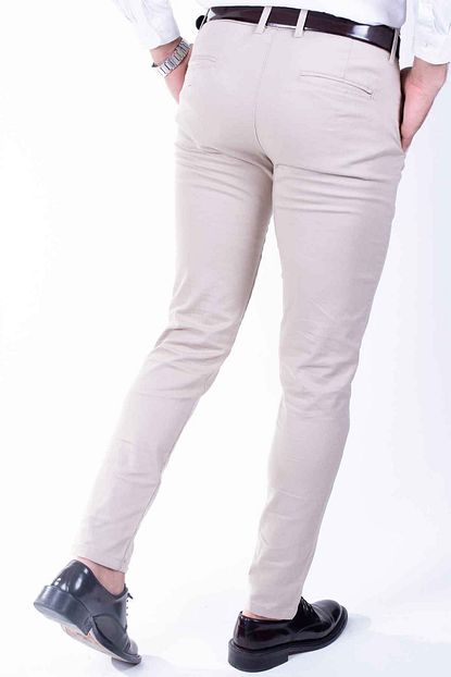 Zenet Jeans Erkek Acik Bej Chino Pantolon Trendyol