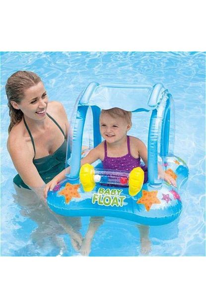 Intex Baby Float Golgelikli Bebek Simidi Mavi Trendyol