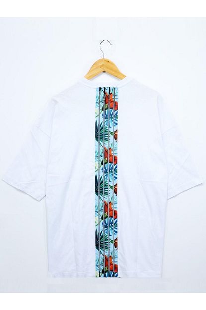Oh Bro Beyaz Flowers Oversize Erkek Tisort Trendyol