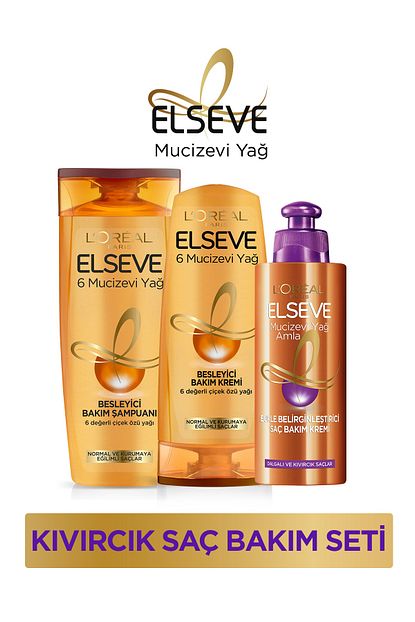 Elseve 6 Mucizevi Yag Besleyici Bakim Sampuani 450ml Bakim Kremi 360 Ml Amla Sac Bakim Kremi 36005239493351 Trendyol