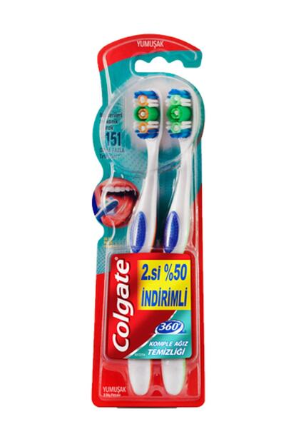 Colgate 360 Komple Agiz Temizligi Dis Fircasi Yumusak 1 1 Trendyol