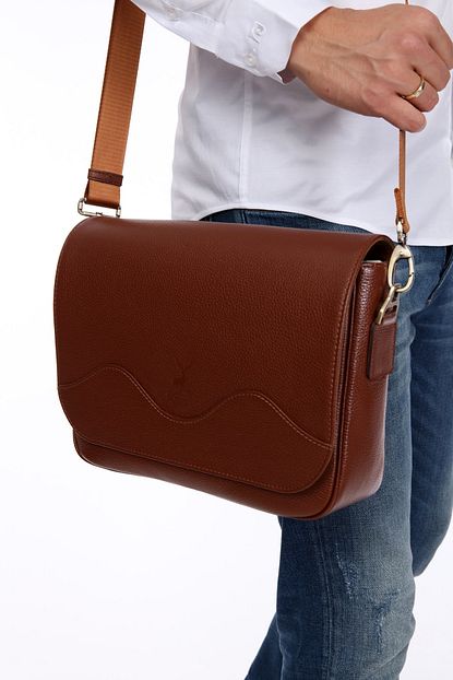 Blacksea Leather Hakiki Deri Capraz Askili Erkek Omuz Cantasi Trendyol