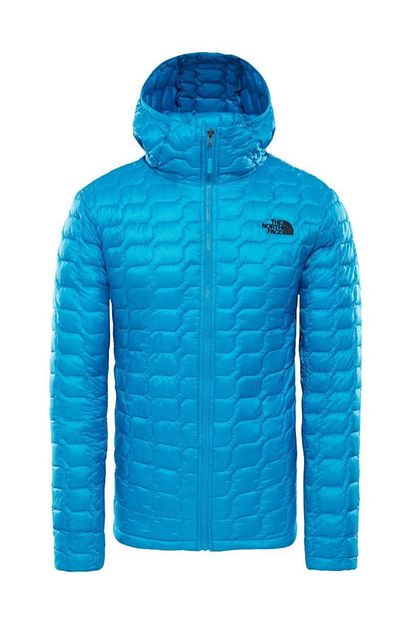 The North Face Thermoball Hooded Insulated Erkek Mont Mavi Trendyol