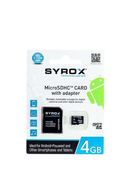Syrox 4 Gb Microsdhc Hafiza Karti Ve Adaptor Trendyol