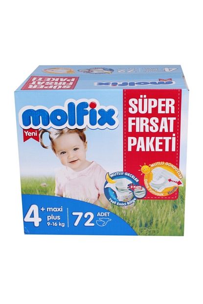 Molfix 4 Beden Bebek Bezi 9 16 Kg Maxi Plus 72 Adet Trendyol