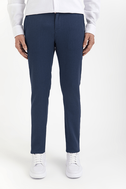 Avva Erkek Indigo Yandan Cepli Armurlu Slim Fit Pantolon A01y3043 Trendyol
