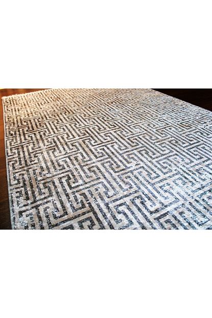 Mavi Hali Monep 1223 Kaymaz Taban Yikanabilir Hali Yolluk Kilim Trendyol
