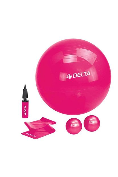 Delta 75 Cm Pilates Topu Iki Adet Denge Topu 120x15 Cm Bant Pompa Trendyol