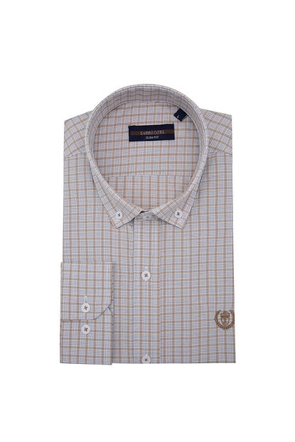 Sabri Ozel Uzun Kollu Slim Fit Gomlek Erkek Uzun Kollu Gomlek 5431650 Trendyol