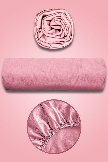 Mode More Toz Pembe Tek Kisilik Lastikli Carsaf 120x200 Trendyol