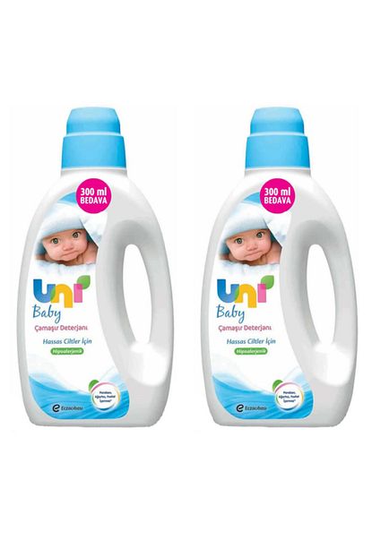 Uni Baby Sivi Camasir Deterjani Mavi 1800 Ml Hassas Cilt 2 Adet Trendyol