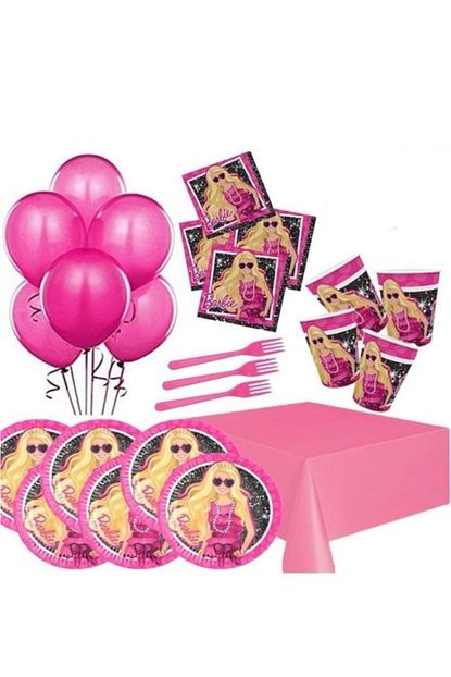 Balonevi Barbie Dogum Gunu Parti Seti 24 Kisilik Trendyol