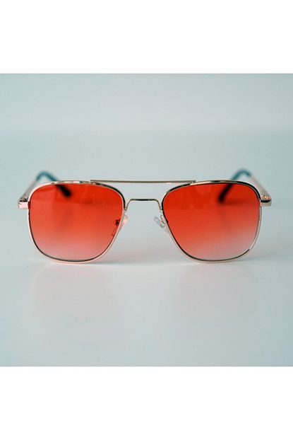 Aksesuargo Pilot Model Kirmizi Gunes Gozlugu Unisex Uv 400 Trendyol