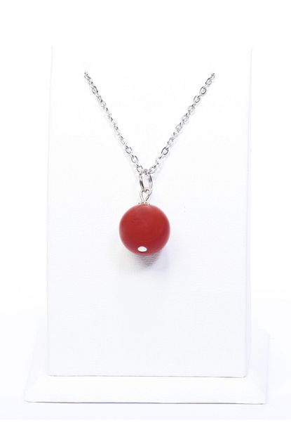 Ari Onyx Ari Onyx Kirmizi Akik Dogal Tas Kolye Trendyol