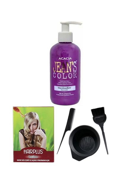 Acacia Sac Boyasi Marsmelov 250ml Sac Acici Ve Fluweel Sac Boya Kabi Seti Trendyol