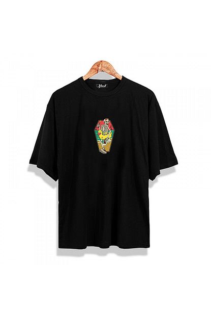 Shout Erkek Siyah Oversize T Shirt Trendyol