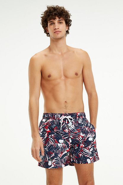 Tommy Hilfiger Erkek Medium Desenli Deniz Sortu Trendyol