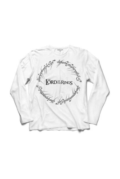 Kendim Sectim Erkek Uzun Kollu Tisort Lord Of The Rings Yuzuklerin Efendisi Logo Trendyol