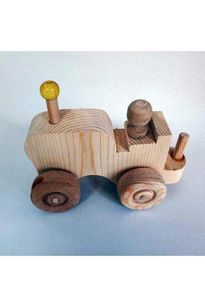 Me Toys El Yapimi Ahsap Oyuncak Traktor Trendyol