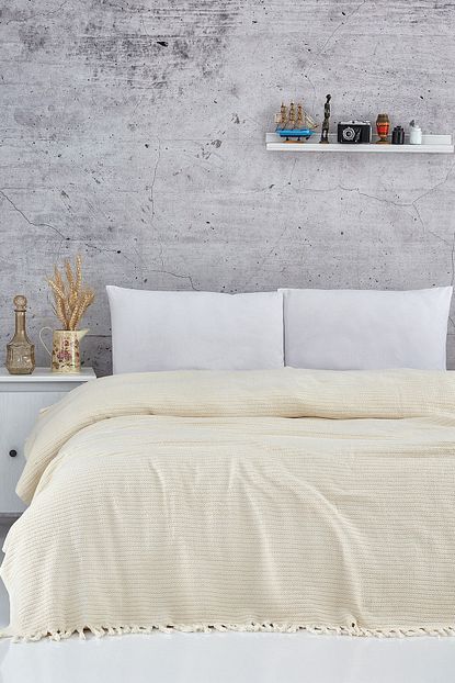 Merigold Buldan Bezi Organik Yatak Ortusu Pike 180x200 Cm Trendyol