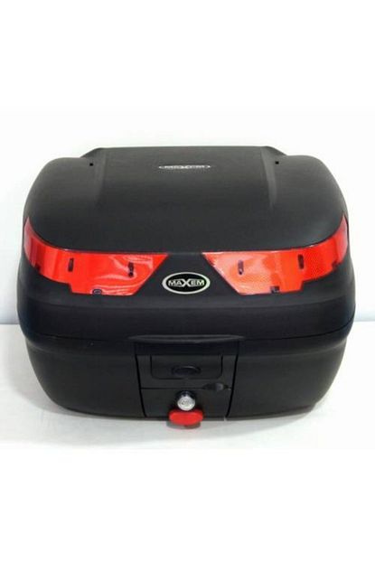 Maxem Siyah Kirmizi Arka Motosiklet Cantasi 40l Sl 40 Trendyol