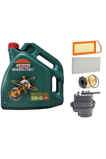 Castrol Ford Fiesta 1 4 Dizel 10w40 Yag Filtre Full Set Trendyol