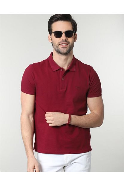 Tudors Kadin Kirmizi Polo Yaka Bordo Erkek T Shirt Trendyol