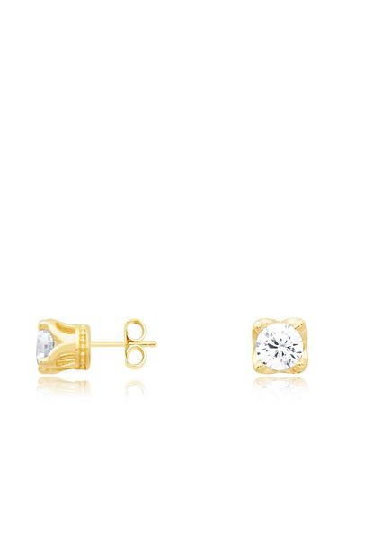 Diamond Line Gulaylar Altin 14 Ayar Tektas Kupe Trendyol
