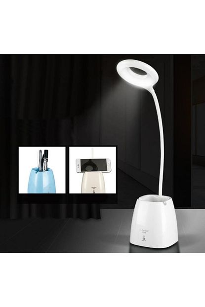 Ustuneyok Ders Calisma Masa Lambasi Kalemlikli Telefon Tutucu Led Lam Trendyol