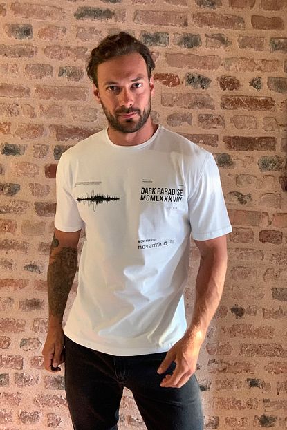 Trendyol Man Beyaz Erkek Bol Kesim T Shirt Tmnss20ts1097 Trendyol