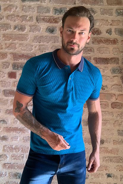 Trendyol Man Mavi Erkek Polo Yaka T Shirt Tmnss20po0186 Trendyol