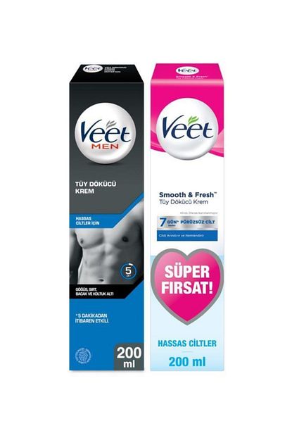 Veet Men Hassas Erkeklere Ozel Tuy Dokucu 200ml Veet Hassas Tuy Dokucu Krem 200ml Super Firsat Trendyol