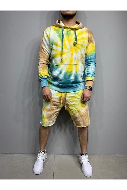 2y Premium 2y Yikamali Fade Tracksuit Erkek Sort Takim Trendyol