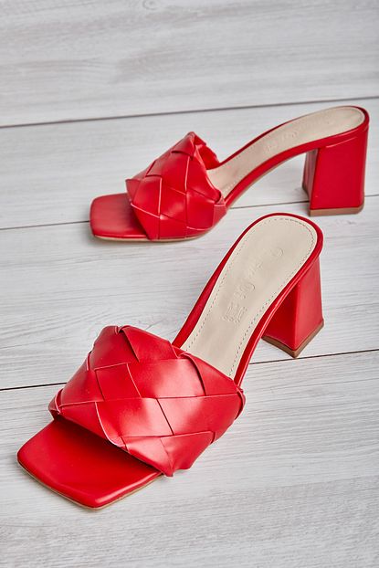Bambi Kirmizi Kadin Terlik L05030015 Trendyol