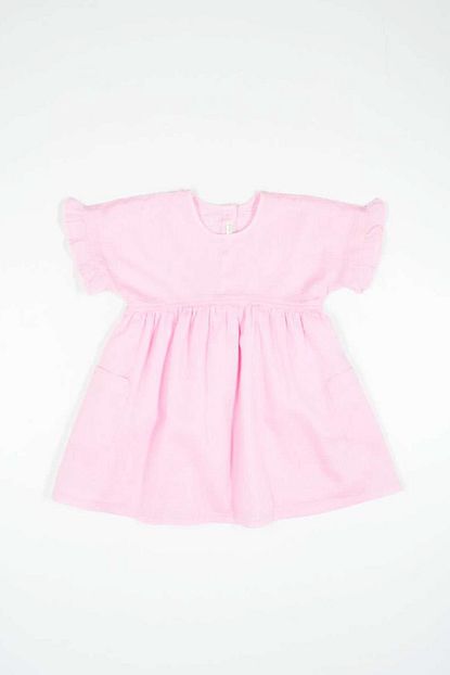 United Colors Of Benetton Pembe Bebek Kargo Cepli Elbise Trendyol