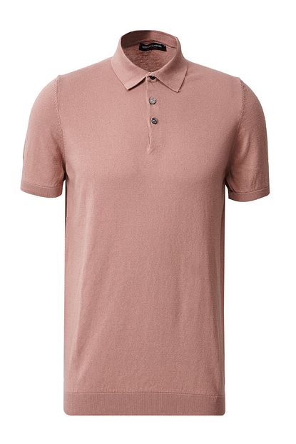 Altinyildiz Classics Erkek Gul Kurusu Slim Fit Polo Yaka T Shirt Trendyol