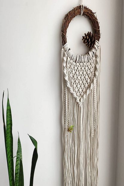 bohemian design ekru hasir makrome kapi