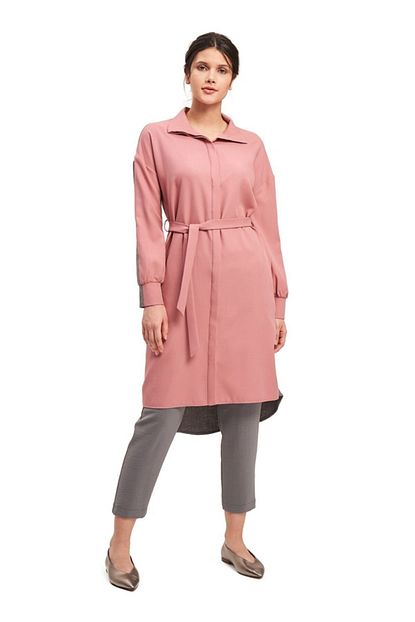 Mizalle Kadin Lila Cift Renkli Tunik Elbise Elbise Trendyol