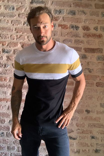 Trendyol Man Siyah Erkek Panelli T Shirt Tmnss20ts0668 Trendyol
