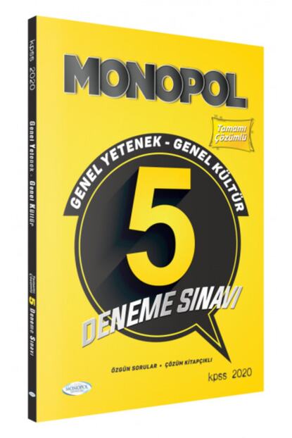Monopol Yayinlari Monopol 2020 Kpss Genel Yetenek Genel Kultur 5 Deneme Cozumlu Mon Trendyol